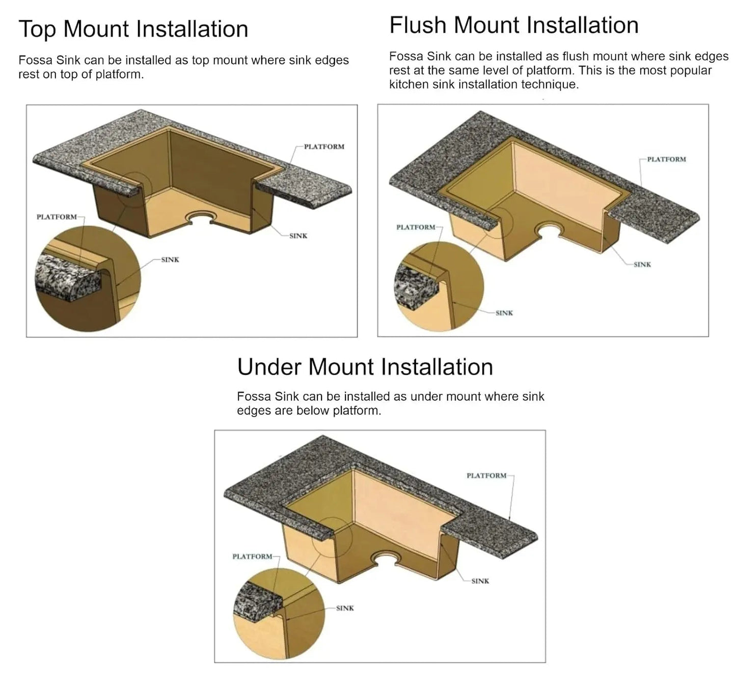 Quartz (18x18x08) Inch Single Bowl Kitchen Sink Pink – Strong, Scratch-Resistant